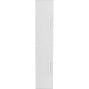 Пенал BelBagno Aurora, 33х30х160 см, подвесной, левый, 2 распашные двери/2 полки внутри, механизм доводчика, цвет белый матовый, в ванную комнату, левосторонний