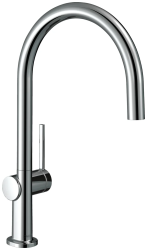 Смеситель для кухни/мойки Hansgrohe Talis M54, 220 1jet, однорычажный, керамический, с поворотным изливом, длина 22,2 см, латунь, цвет хром