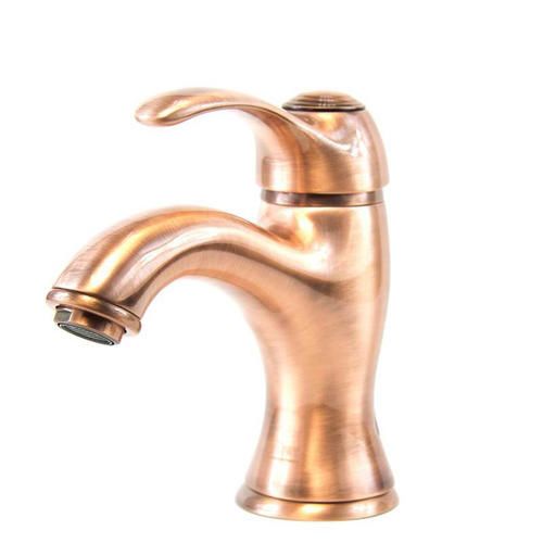 Смеситель для раковины Webert Aurora однорычажный, неповоротный, длина 115 мм, латунь, цвет медь