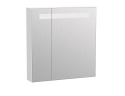 Зеркальный шкаф Cersanit MELAR 14,5x69,2 с подсветкой универсальная белый, навесной, цвет белый, зеркало, с дверцами/двухстворчатый, прямоугольны