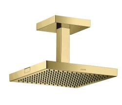 Верхний душ AXOR ShowerCollection 240/240 1jet, с потолочным подсоединением, потолочный монтаж, квадратный, с 1 режимом, размер 24х24 см, металлический, цвет: полированная медь, для душа/ванной