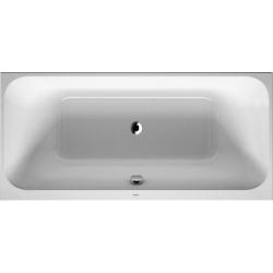 Ванна Duravit Happy D.2 190х90 см встраиваемая, акриловая, цвет: белый, (без гидромассажа, ножек, сифона, фронтальной панели), прямоугольная, с двумя наклонами для спины