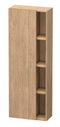 Пенал Duravit DuraStyle, 50x24x140 см, подвесной, (левый), с дверцей, с закрытыми/открытыми полками, цвет: дуб европейский, в ванную комнату