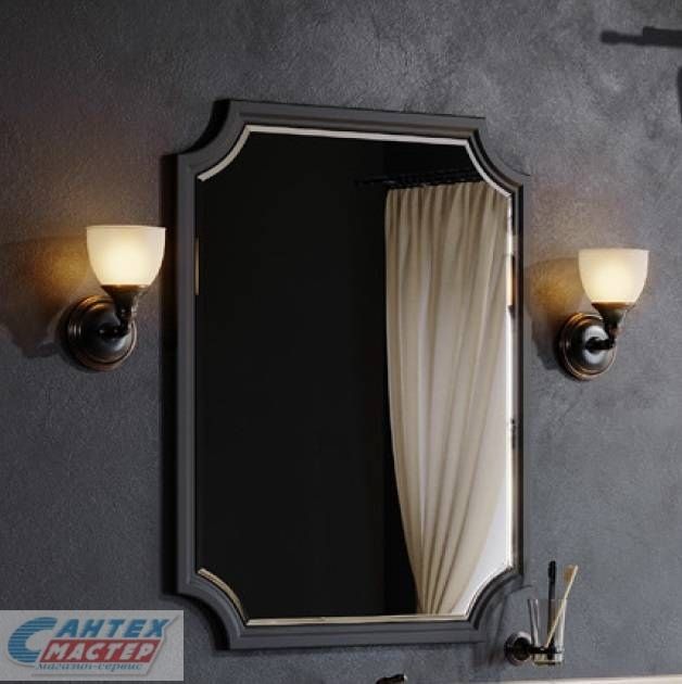 Зеркало Aqwella LaDonna 72 черное LAD0207BLK 