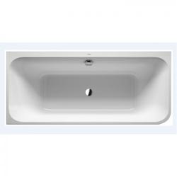 Ванна Duravit Happy D.2 180х80 см пристенная, акриловая, цвет: белый, с фронтальной панелью, ножками, (без гидромассажа, сифона), прямоугольная/угловая, с двумя наклонами для спины, левосторонняя