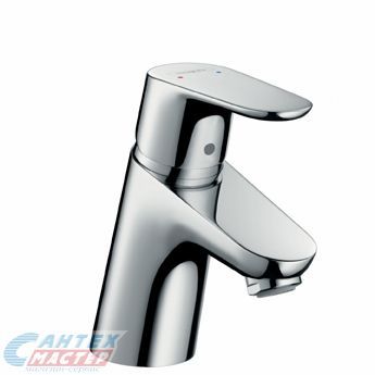 Смеситель для раковины Hansgrohe Focus E2 однорычажный, излив короткий, длина 101 мм, керамический, латунь, цвет хром, без донного клапана