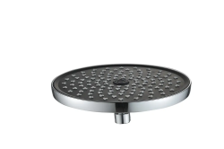 Тропический душ/лейка Haiba, круглый (дождь/верхний), 1 режим, пластик, цвет- черный, для душевой кабины/ванной/душевой системы