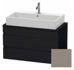 Тумба под раковину для консоли/столешницы Duravit DuraStyle 90х47,8х51,2 см, подвесная, ДСП, цвет: дуб черный/базальт, 2 выдвижных ящика, прямоугольная