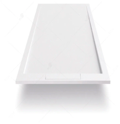 Душевой поддон RGW Stone Tray STL, 90х100х2,5 см, прямоугольный, из искусственного камня, низкий, цвет: белый, с антискользящим рельефным покрытием, с бортиком