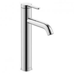 Смеситель для раковины Duravit C.1, однорычажный, фиксированный излив, длина излива 13,6 см, керамический, латунь, цвет хром, без донного клапана