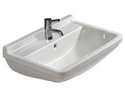 Раковина DURAVIT Starck 3, 60х37х18 см, подвесная, прямоугольная, санфарфор, цвет белый, с 1 отверстием под смеситель, слив/перелив