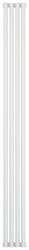 Радиатор отопления Сунержа Эстет-1 1800х180 4 секции, цвет белый, универсальное подключение, нержавеющая сталь, трубчатый
