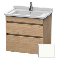 Тумба/шкафчик для консоли/столешницы Duravit DuraStyle под раковину 50х47,8х51,2 см, подвесная, ДСП, цвет: дуб европейский/белый матовый, 2 выдвижных ящика, прямоугольная