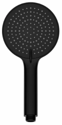 Душевая лейка IDDIS Optima Home, круглая, с 3 режимами, размер 116 мм, ABS-пластик, цвет черный матовый, для душа/ванной