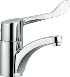 Смеситель для раковины/умывальника KLUDI MEDI CARE, однорычажный, неповоротный, длина излива 150 мм, латунь, цвет хром