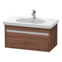 Тумба под раковину для консоли/столешницы Duravit Ketho 80х55х42,6 см, подвесная, ДСП, цвет: орех темный, 1 выдвижной ящик, для встраиваемой сверху раковины, прямоугольная
