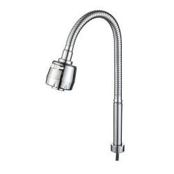 Излив гибкий Splenka S482.01 цвет хром, 550 мм  поворотный, с насадкой/лейкой на 2 режима, длинный, нержавеющая сталь, для смесителя/кухни/мойки