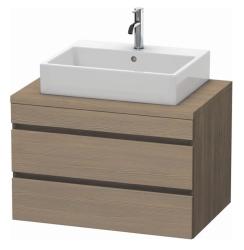 Тумба под раковину для консоли/столешницы Duravit DuraStyle 80х54,8х51,2 см, подвесная, ДСП, цвет: дуб терра, 2 выдвижных ящика, прямоугольная