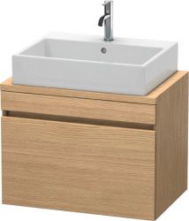 Тумба под раковину для консоли/столешницы Duravit DuraStyle 80х54,8х51,2 см, подвесная, ДСП, цвет: дуб европейский, 1 выдвижной ящик, прямоугольная
