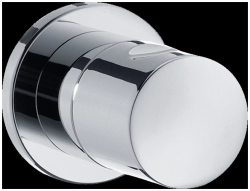 Смеситель для ванны Hansgrohe, скрытый монтаж, керамический, настенный, круглый, латунь, хром