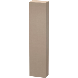 Пенал Duravit DuraStyle, 40x24x180 см, подвесной, (левый), с дверцей, с полкой, со стеклянными полками, цвет: лен, в ванную комнату