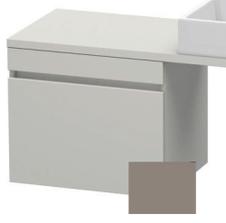 Тумба/шкафчик для консоли/столешницы Duravit DuraStyle под раковину 40х47,8х51,2 см, подвесная, ДСП, цвет: бетонно-серый/базальт, 1 выдвижной ящик, прямоугольная