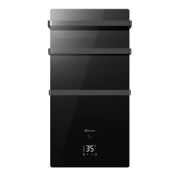 Полотенцесушитель THERMEX Herz 900х25х471 мм мощность 380 Вт закаленное стекло, инфракрасный, настенный, цвет черный
