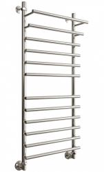 Полотенцесушитель Двин F Primo 120/50, водяной (1"-3/4"-1/2" К3  Полированный), универсальное подключение, нержавеющая сталь, настенный, форма лесенка, цвет хром, к отоплению и ГВС, для отопления, обогрева в ванной