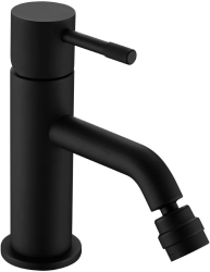 Смеситель для биде Boheme Uno, однорычажный, неповоротный, керамический, длина излива 130 мм, латунь, цвет белый/золото