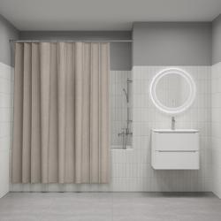 Шторка Iddis Decor полиэстер, цвет бежевый, 2000x1800 мм покрытие водоотталкивающее DL02P18i11