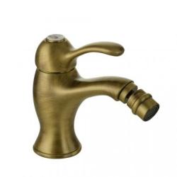 Смеситель для биде Migliore Lem, однорычажный, неповоротный, длина 130 мм, керамический картридж, латунь, цвет бронза
