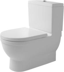 Чаша для унитаза-компакт Duravit Starck 3 42х74 см, напольный, цвет белый, санфарфор, овальный, универсальный выпуск, под компакт бачок, ободковый, без сиденья, для туалета/ванной комнаты