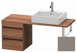 Тумба/шкафчик для консоли/столешницы Duravit DuraStyle под раковину 40х54,8х51,2 см, подвесная, ДСП, цвет: орех/базальт, 2 выдвижных ящика, прямоугольная Тумба/шкафчик для консоли/столешницы Duravit DuraStyle под раковину 40х54,8х51,2 см, подвесная, ДСП, цвет: орех/базальт, 2 выдвижных ящика, прямоугольная
