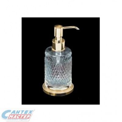 Дозатор для жидкого мыла Boheme Murano Crystal настольный золото 10228