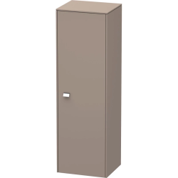Пенал Duravit Brioso R, 42x36x133 см, подвесной, (правый), с дверцей, с полкой, со стеклянными полками, цвет: базальт/хром, в ванную комнату
