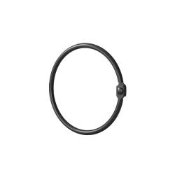 Набор колец IDDIS Elegante для шторы в ванную комнату, металл, цвет черный матовый, RM01BLOi15