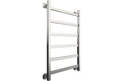 Полотенцесушитель Двин J Plaza 80/50, водяной (К3 квадрат Полированный), универсальное подключение, нержавеющая сталь, настенный, форма лесенка, цвет хром