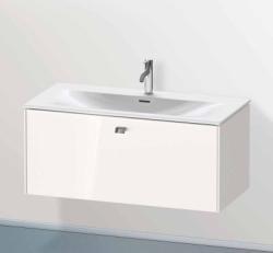Тумба под раковину для консоли/столешницы Duravit Brioso 92х48х44,2 см, подвесная, ДСП, цвет: белый глянец/хром, 1 выдвижной ящик, прямоугольная