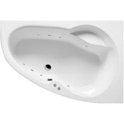 Ванна Excellent Newa SOFT, 160х95 см, акриловая, цвет- белый/хром, (с гидромассажем), с каркасом, асимметричная, правосторонняя, правая, приставная/встраиваемая