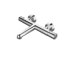 Смеситель для ванны/душа BelBagno Uno, настенный, однорычажный, неповоротный, длина 130 мм, керамический, латунь, цвет хром