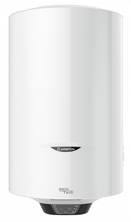 Водонагреватель 80 л Ariston PRO1 ECO INOX ABS PW 80 V электрический, настенный, вертикальный, накопительный тип, 2.5 квт, 758х450х470 мм, 220в (цвет белый, круглый) с нижней подводкой