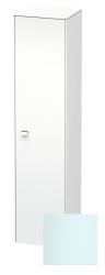 Пенал Duravit Brioso R, 42x36x177 см, подвесной, (правый), с дверцей, с полкой, со стеклянными полками, цвет: светло-голубой/хром, в ванную комнату