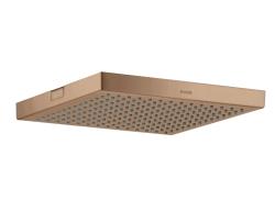 Верхний душ AXOR ShowerCollection 240/240 1jet, потолочный монтаж, квадратный, с 1 режимом, размер 24х24 см, металлический, цвет: шлифованное красное золото, для душа/ванной