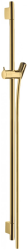 Душевая штанга Hansgrohe Unica S Puro, настенный монтаж, высота: 100,8 см, комплект: душевая штанга/ползунок/шланг для душа 160 см, металлическая/пластиковая, цвет: полированное золото, для душа/ванной