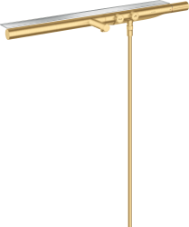 Смеситель для ванны Axor ShowerSolutions 800, термостатический, внешнего/наружнего монтажа, настенный, неповоротный, латунный/стеклянный, длина излива 17,5 см, цвет шлифованное золото, без душевого шланга/лейки