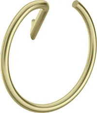 Полотенцедержатель Deante Silia, кольцо, настенный, форма круглая, латунь, для полотенец в ванную/туалет/душевую кабину, цвет золотой матовый
