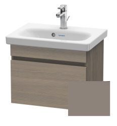 Тумба/шкафчик для консоли/столешницы Duravit DuraStyle под раковину 60х47,8х51,2 см, подвесная, ДСП, цвет: дуб терра/базальт, 1 выдвижной ящик, прямоугольная