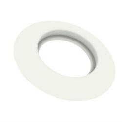 Накладка декоративная Gekon 125 мм цвет белый, для котлов