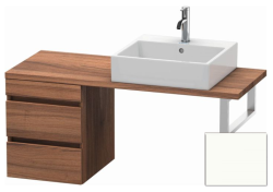Тумба/шкафчик для консоли/столешницы Duravit DuraStyle под раковину 40х54,8х51,2 см, подвесная, ДСП, цвет: орех/белый матовый, 2 выдвижных ящика, прямоугольная