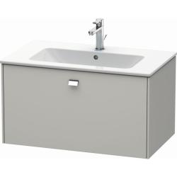 Тумба/шкафчик для консоли/столешницы Duravit Brioso под раковину 82х55х44,2 см, подвесная, ДСП, цвет: бетонно-серый/хром, 1 выдвижной ящик, прямоугольная